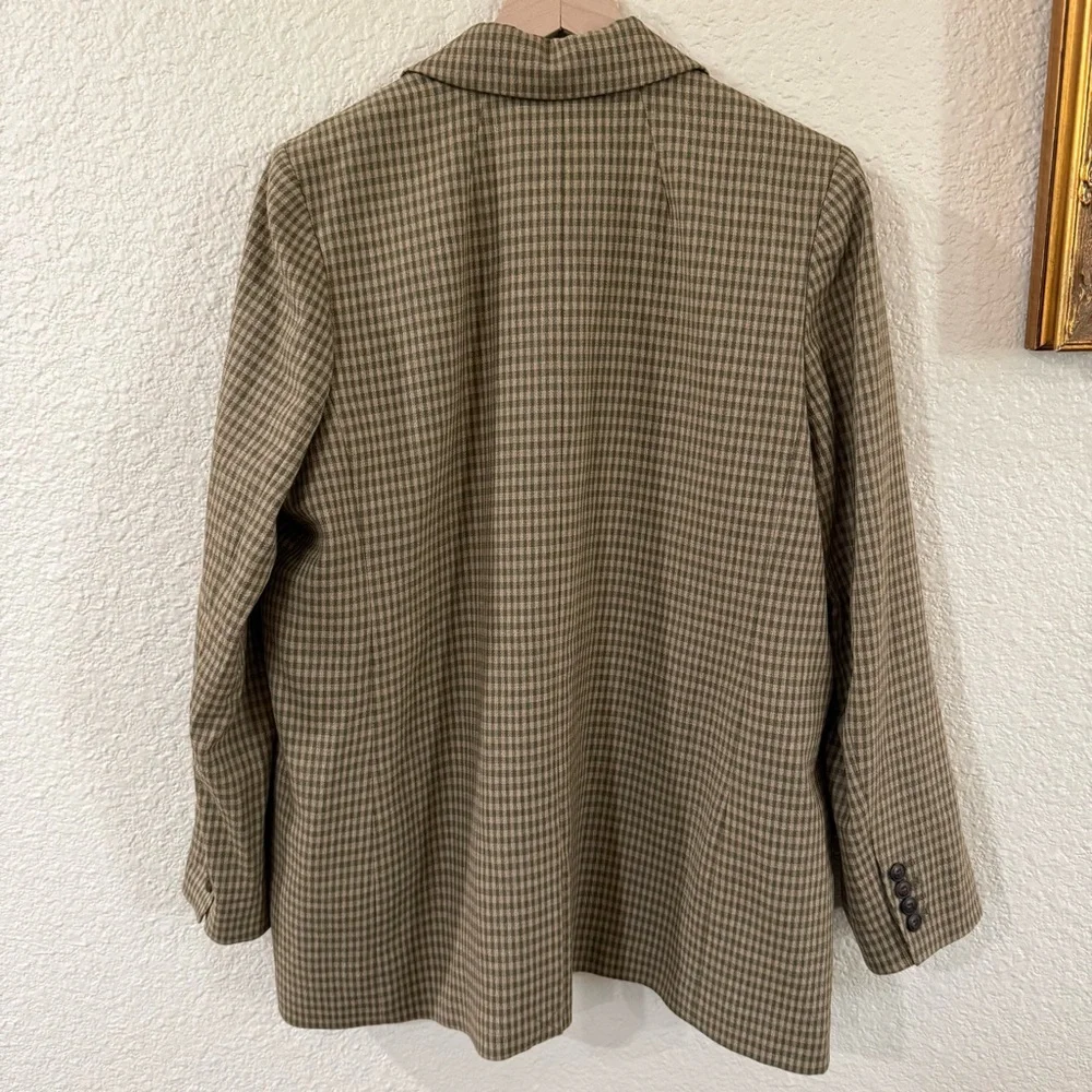 Madewell Larsen Plaid Oversized Blazer NWT Italian Fabric Career Workwear Jacket - Picture 2 of 7